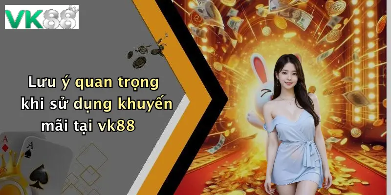 Lưu ý quan trọng khi sử dụng khuyến mãi tại vk88